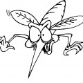 Грозный комар - раскраска №2111