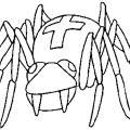 Толстый паук - раскраска №9529