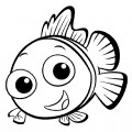Рыба клоун - раскраска №12183