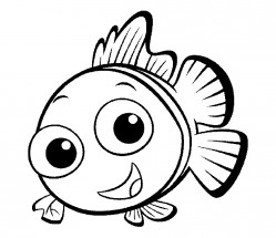 Рыба клоун - раскраска					№12183