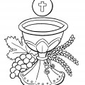 Аттрибуты Крещения - раскраска №12662