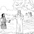 Крещение - раскраска №11162
