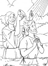 Процесс крещения - раскраска					№12371