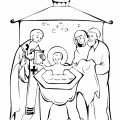 Таинство Крещения - раскраска №12376