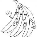 Троица бананов - раскраска №11616