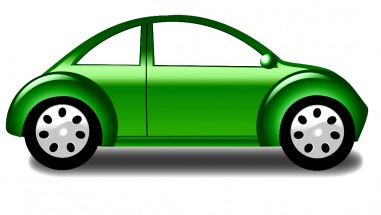 Зеленый ретро автомобиль - картинка					№12187