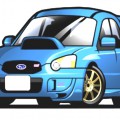 Машина Субару синего цвета - картинка №12952