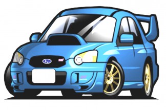 Машина Субару синего цвета - картинка					№12952