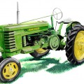 Зеленый трактор - картинка №10634