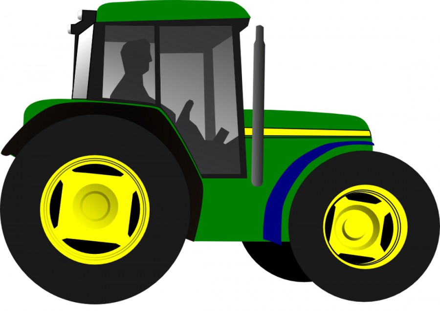 Схематичный рисунок трактора - картинка №14036