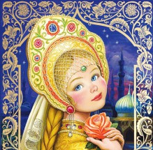 Девушка из сказки Аленький Цветочек - картинка					№12523