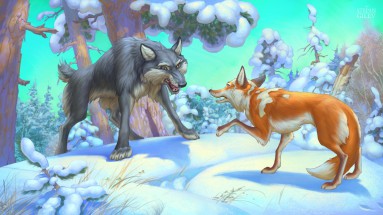 Волк и Лиса - картинка					№4483