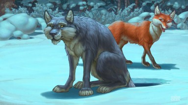 Рисунок сказки Волк и Лиса - картинка					№13526