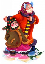 Мачеха с дочкой из сказки 12 месяцев - картинка					№10160