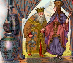 Царь с Шамаханской царицей - картинка					№11201