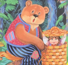 Маша и медведь в лесу - картинка					№10116