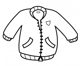 Куртка бомбер - раскраска					№9507