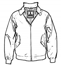 Куртка ветровка - раскраска					№14188