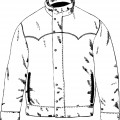 Мужская куртка - раскраска №8518