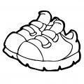 Детские кроссовки - раскраска №4915