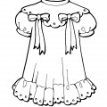 Платье для девочки - раскраска №5960