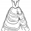 Платье с корсетом - раскраска №13545