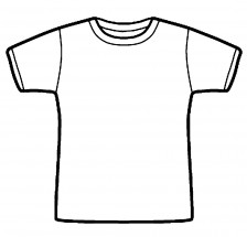 Обычная футболка - раскраска					№12097