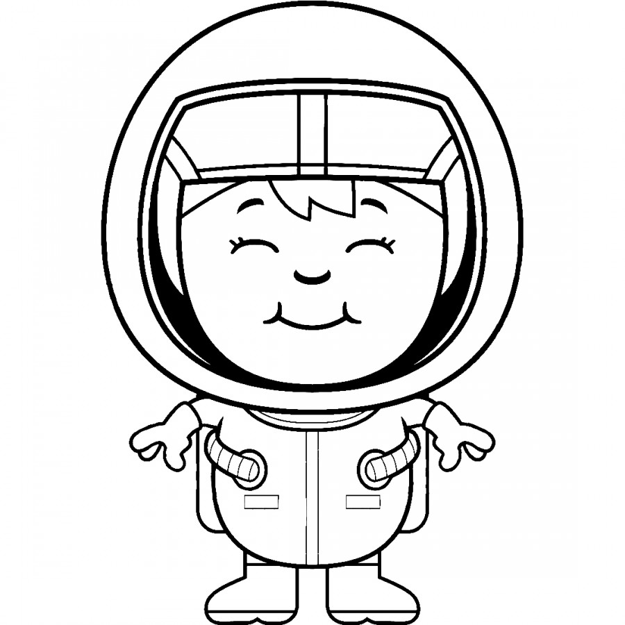 Шлем Космонавта раскраска