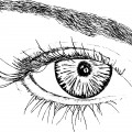 Глаз крупным планом - раскраска №13076