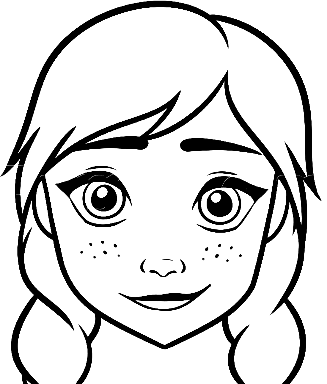 Лицо девушки в профиль рисунок