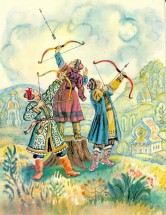 Три брата из сказки Царевна Лягушка - картинка					№12669