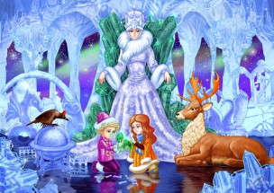 Рисунок о снежной королеве - картинка					№13659