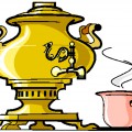 Самовар и чашка с чаем - картинка №12410