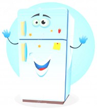 Холодильник мультяшный - картинка					№11328