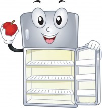 Холодильник с клубникой - картинка					№10567