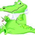 Крокодил обедает - картинка №13873