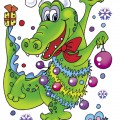 Новогодний Крокодил - картинка №10460