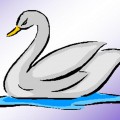 Рисунок лебедя - картинка №12966