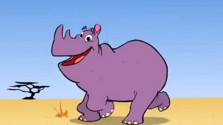 Фиолетовый носорог - картинка №9570