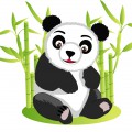 Панда в тростнике - картинка №14219