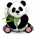 Панда с травкой - картинка №10252