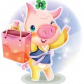 Свинка идет за покупками - картинка №8033