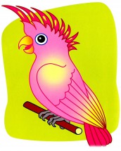 Картинка с попугаем - картинка					№9503