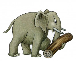 Рисунок слона - картинка					№13285