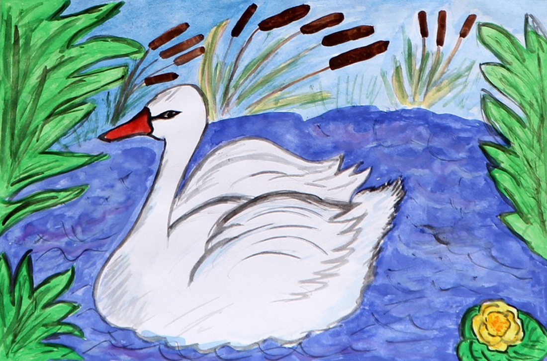 Есенин лебедушка иллюстрации. Лебёдушка Есенин 4 класс. Лебедь рисунок. Лебедь рисунок для детей. Детские рисунки лебедя.