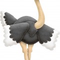 Смешной страус с длинными ресничками - картинка №12667