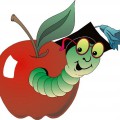 Гусеница в яблоке - картинка №12107