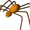 Желтый паук с зубами - картинка №13212