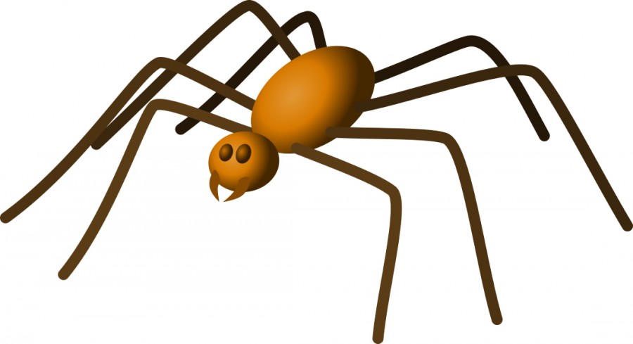 Желтый паук с зубами - картинка №13212