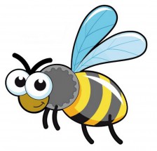 Милая пчелка с глазами - картинка					№12674